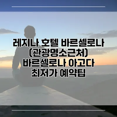 레지나 호텔 바르셀로나 (관광명소근처) 바르셀로나 아고다 최저가 예약팁