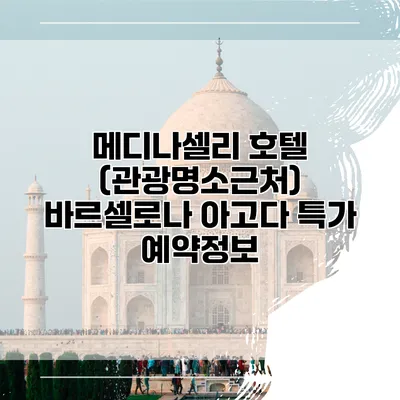 메디나셀리 호텔 (관광명소근처) 바르셀로나 아고다 특가 예약정보