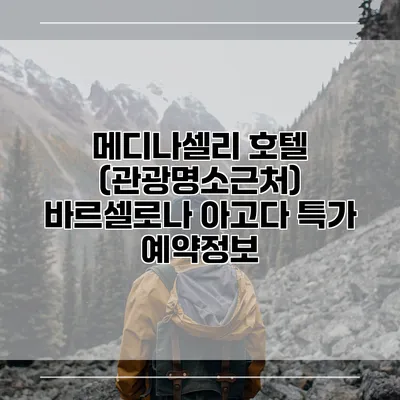 메디나셀리 호텔 (관광명소근처) 바르셀로나 아고다 특가 예약정보