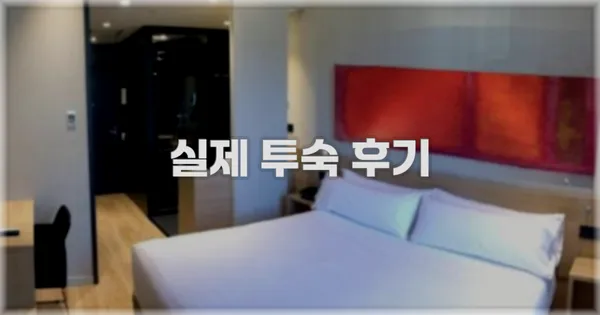 💬 실제 투숙 후기