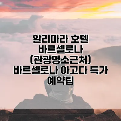 알리마라 호텔 바르셀로나 (관광명소근처) 바르셀로나 아고다 특가 예약팁