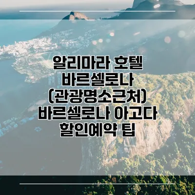 알리마라 호텔 바르셀로나 (관광명소근처) 바르셀로나 아고다 할인예약 팁