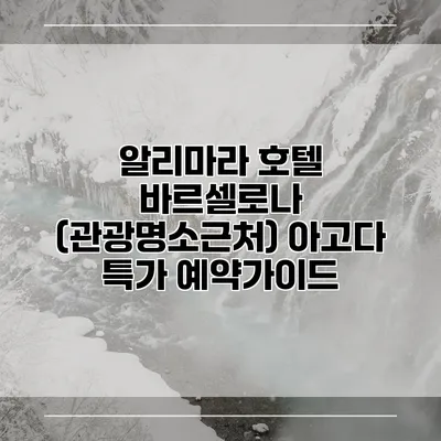 알리마라 호텔 바르셀로나 (관광명소근처) 아고다 특가 예약가이드