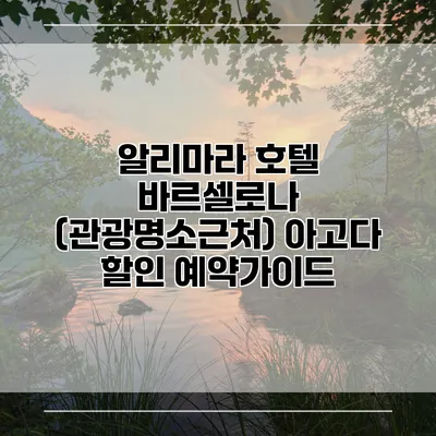 알리마라 호텔 바르셀로나 (관광명소근처) 아고다 할인 예약가이드