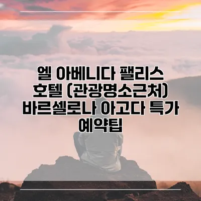 엘 아베니다 팰리스 호텔 (관광명소근처) 바르셀로나 아고다 특가 예약팁