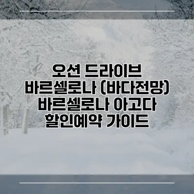 오션 드라이브 바르셀로나 (바다전망) 바르셀로나 아고다 할인예약 가이드