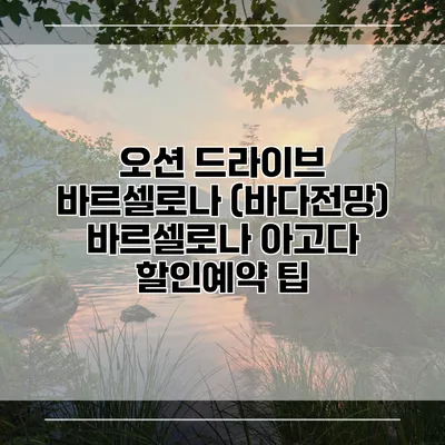 오션 드라이브 바르셀로나 (바다전망) 바르셀로나 아고다 할인예약 팁
