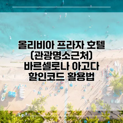 올리비아 프라자 호텔 (관광명소근처) 바르셀로나 아고다 할인코드 활용법