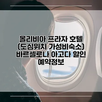 올리비아 프라자 호텔 (도심위치 가성비숙소) 바르셀로나 아고다 할인 예약정보