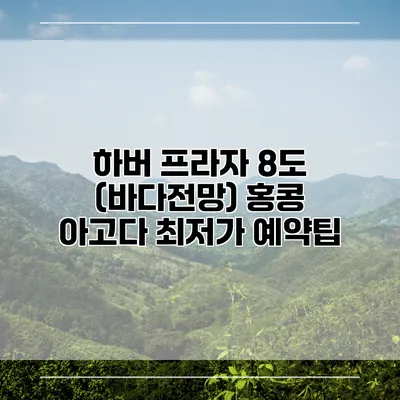 하버 프라자 8도 (바다전망) 홍콩 아고다 최저가 예약팁