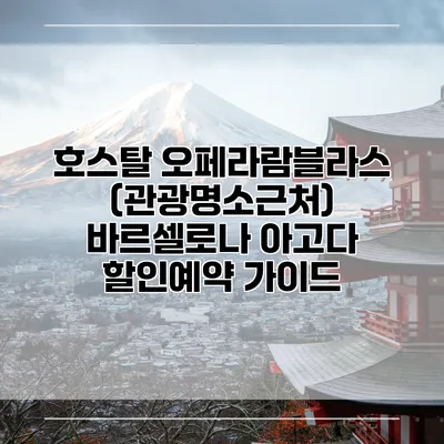 호스탈 오페라람블라스 (관광명소근처) 바르셀로나 아고다 할인예약 가이드
