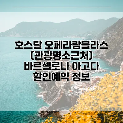 호스탈 오페라람블라스 (관광명소근처) 바르셀로나 아고다 할인예약 정보