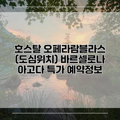 호스탈 오페라람블라스 (도심위치) 바르셀로나 아고다 특가 예약정보